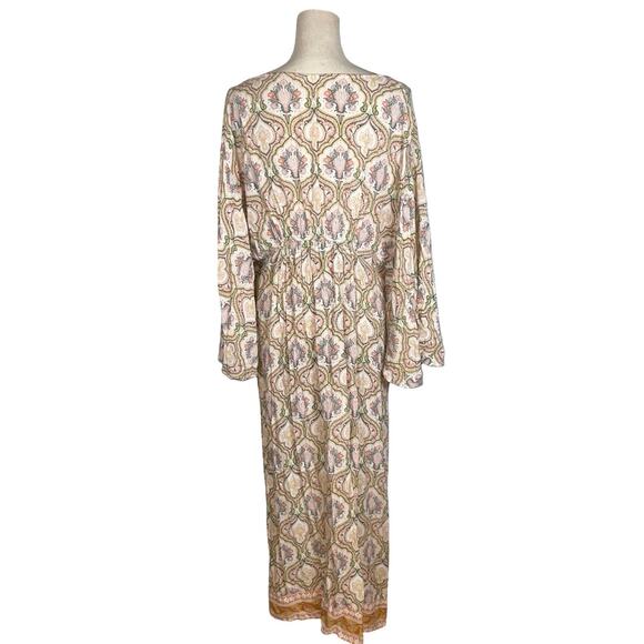 World Market Paisley Print Side Slit Maxi Tunic Dress   Size: S/M - Picture 3 of 4